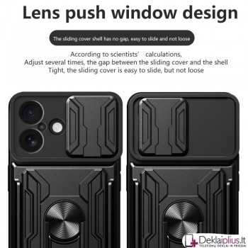 6in1 smūgiams atsparus dėklas su kortelių dėklu - juodas (Apple Iphone 17) 6in1 smūgiams atsparus dėklas su kortelių dėklu - juodas (Apple Iphone 17)